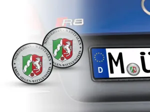 TUV Aufkleber Kreis Siegen-Wittgenstein Nummernschild plakette